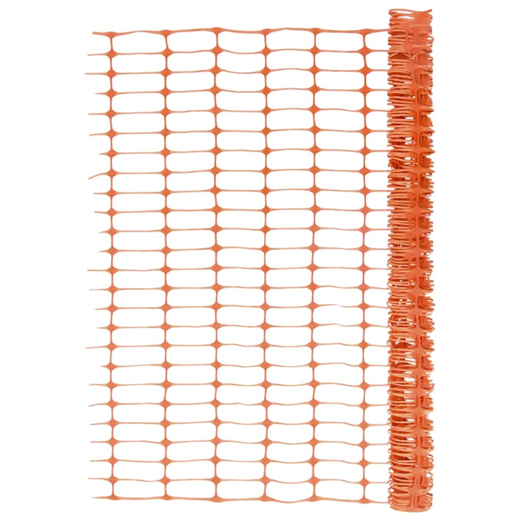 Valla de barrera naranja 1 x 30 m, red de protección de HDPE para obras de construcción, valla de jardín, como red de advertencia para seguridad de obras y eventos deportivos, malla 100 x 40