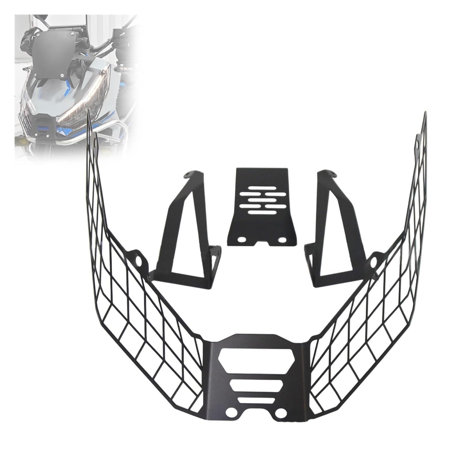 Scheinwerfer Fahren Scheinwerfergitter Motorrad-Scheinwerferschutz-Lichtabdeckung, Robuste Modifizierte Teile, Ersatzteil-Netzgitterabdeckung, Scheinwerferschutzabdeckung Für 368G