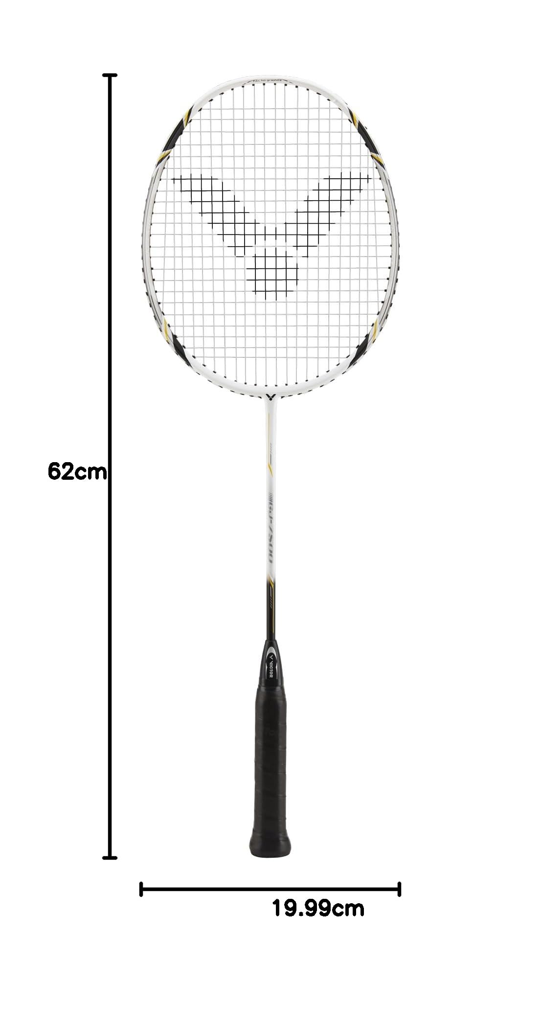 VICTOR Rakietka do badmintona GJ-7500, czarna/srebrna, 62,0 cm, 114/0/0