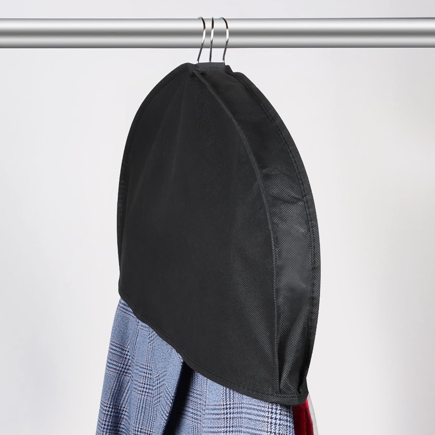 Zilink Breathable Shoulder Covers for Clothes Garment Cover Clothes Protectors for Hanging Clothes Garment Covers for Suit,Coats,Dress Closet Storage（Set of 15）