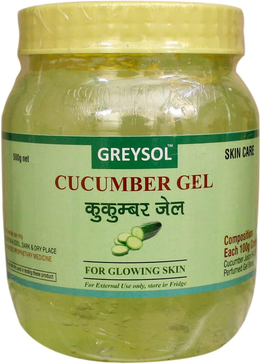 GreysolCucumber Gel For Soft And Glowing Skin N Hair (Cucumber Gel) (500g)
