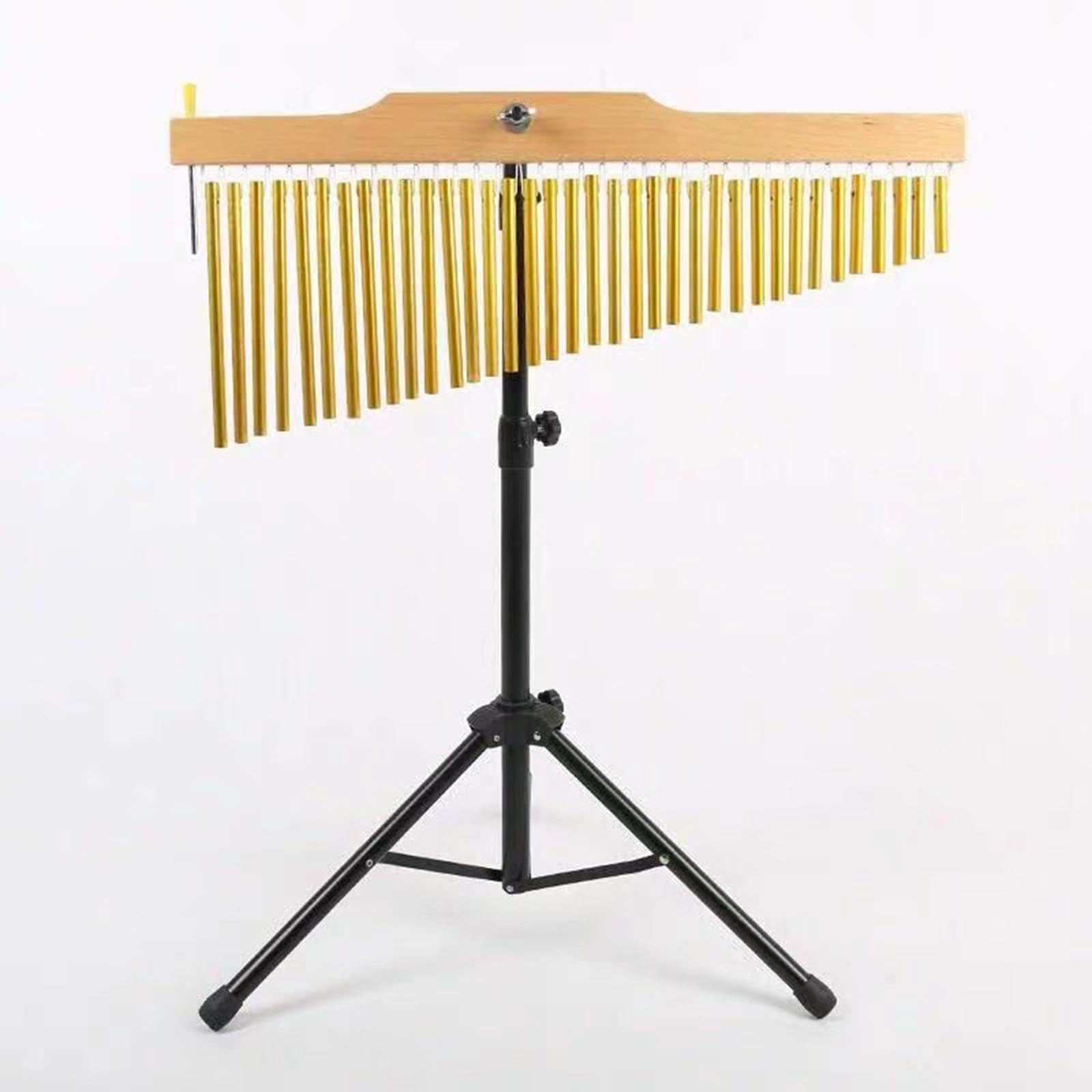Glockenspiel Percussion, Musikalisches Schlaginstrument, Tragbarer, Verstellbarer Ständer, Stabiles Klassisches Glockenspiel, Einreihig für Aufführung, 36 Hinweis Black Rack