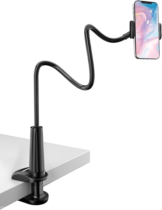 Support De Microphone Portable Avec Support De Téléphone, Trépied À Col