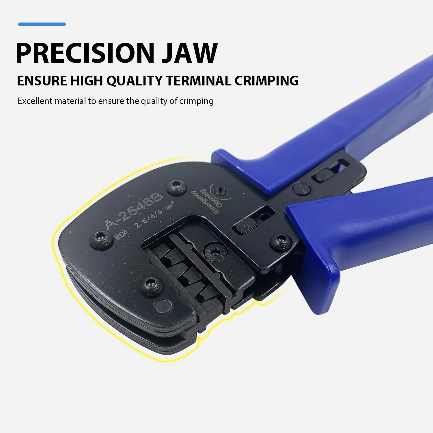 MC4 Crimpwerkzeuge Solar Crimpwerkzeuge Crimper mit Abisolier- und Schneidfunktion für Solarpanel PV-Kabel (26-10AWG)