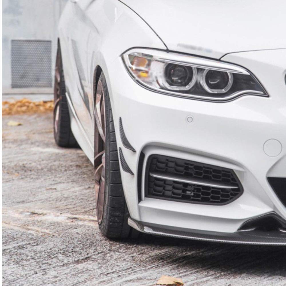 Racing Ajuste Universal Aletas del Parachoques Delantero Canards Spoiler Splitter Difusor Adornos