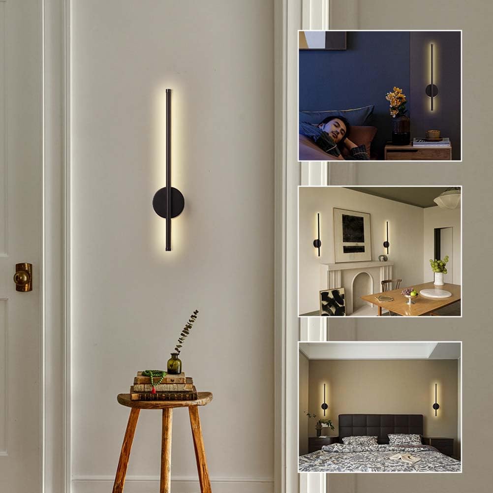 Applique da Interno a LED Senza Collegamento alla Rete elettrica, Lampada Ricaricabile a Striscia Lunga con Telecomando, dimmerabile, Illuminazione Wireless USB per Camera da Letto