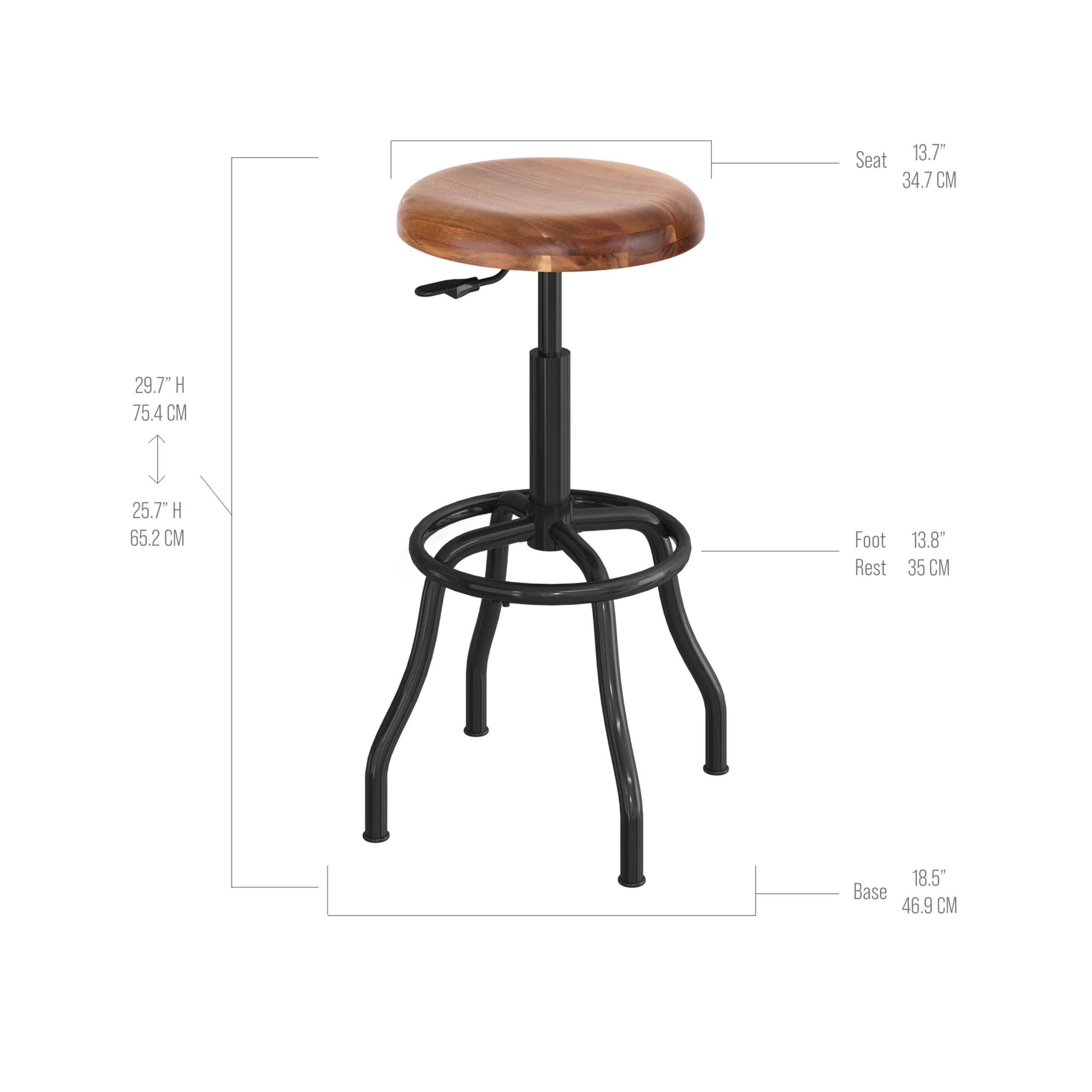 Amazon.com: Seville Classics Modern Ergonomic Pneumatic Height