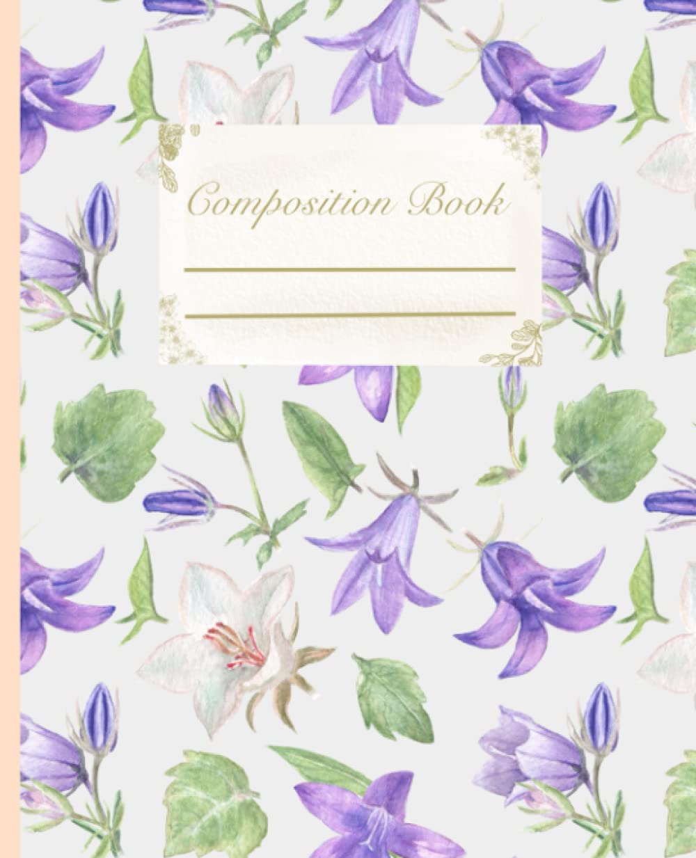 Bluebells Cottagecore Composition Notebook:: College ruled notebook for school, note taking, work, and writing