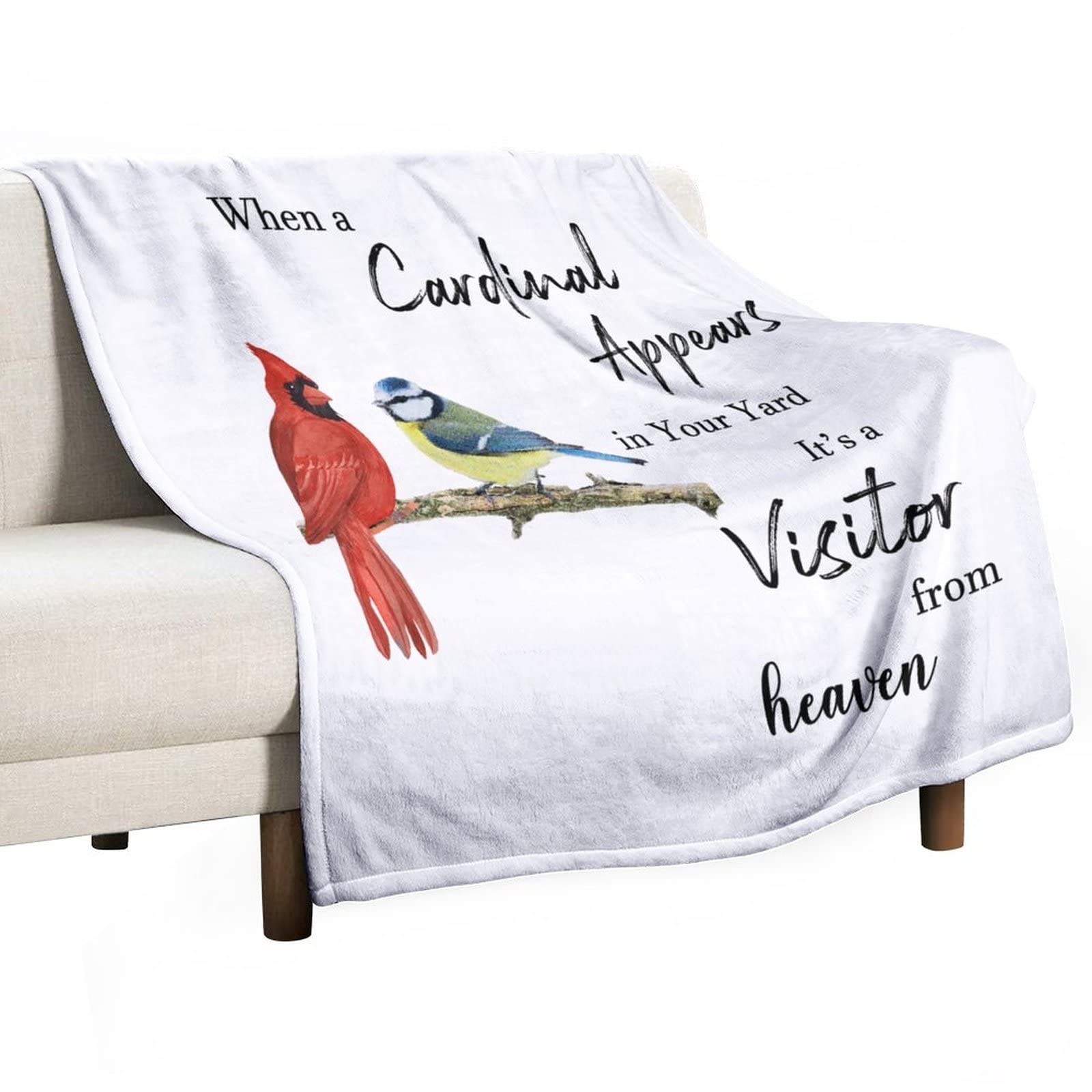Couverture cardinal souvenir un ange du ciel tout doux pour réconforter votre enfant