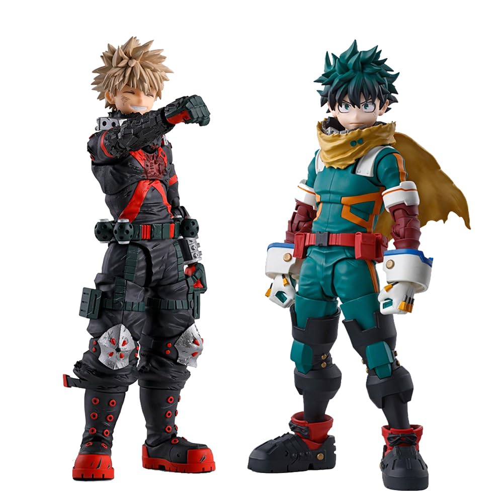 Izuku & Bakugou Articulated Figure MHA Collectible Model With Accessories