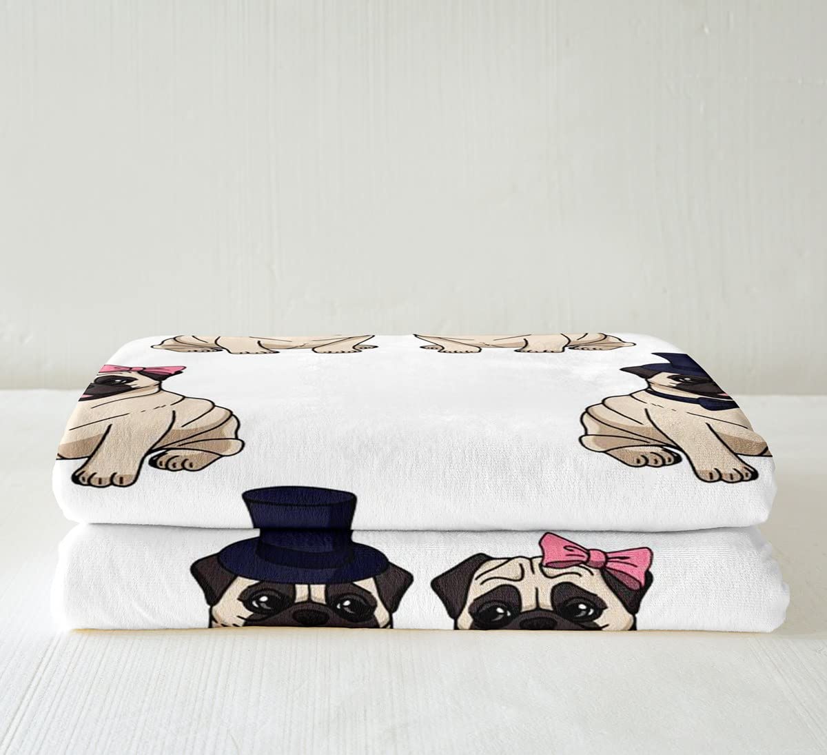 Linda Manta de Sherpa para Perro, con Dibujos Animados, para Pareja, Manta Divertida para Mascotas, Cachorros, Cachorros, para niños, Amantes de Perros, Kawaii, Manta difusa, para sofá Cama, tamaño K