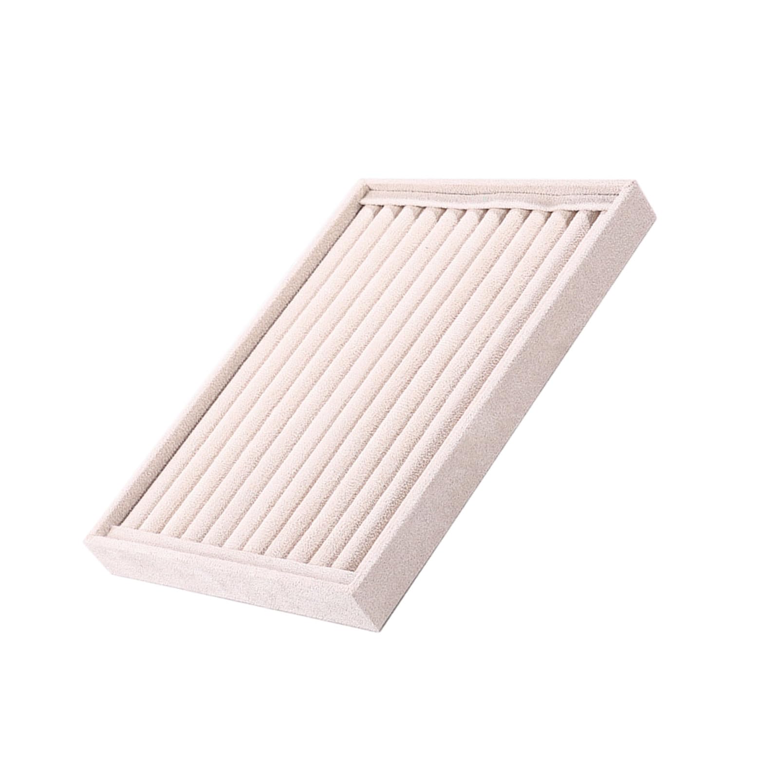 Tsophreniq Jewelry Presentation Tray with Velvets Lining Multifunctional Stackable Plate for Bracelets Rings Storage Container Necklace Bracelets Earring Organiser