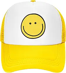 Boné de beisebol Smiley Face para homens e mulheres