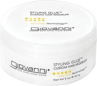 GIOVANNI ECO CHIC Styling Glue Custom Hair Modeler - Styling Glue, Hair Products for Men & Women, Firm Hold, Spike, Sculpt, Shape with our Hair Paste, Customize Style, No Parabens, Color Safe - 2 oz