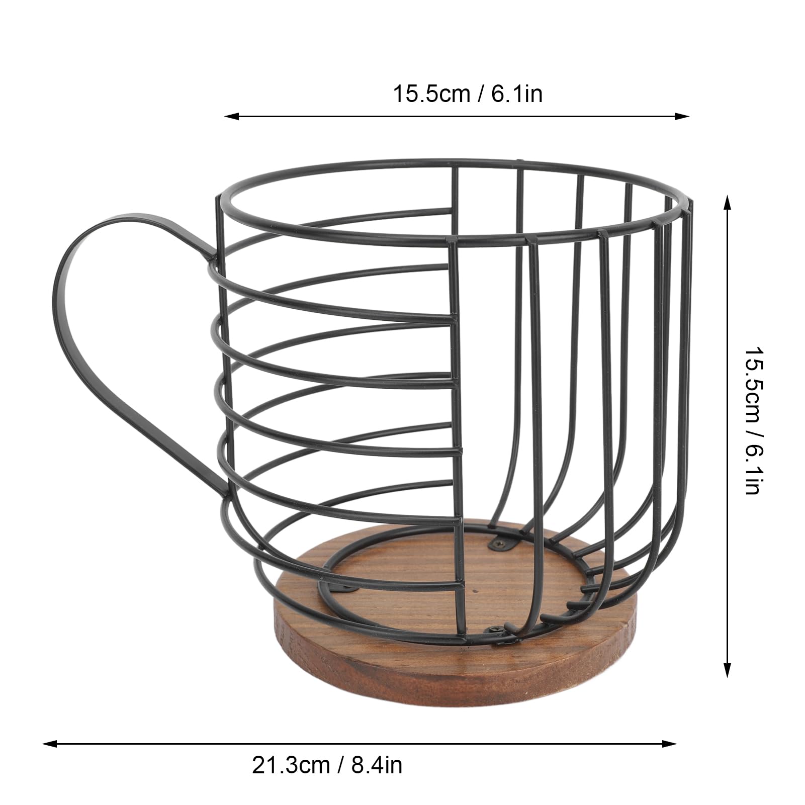 Organisateur à Dosettes De Café En Métal Avec Couvercle | Grande Capacité Pour Capsules | Design Compact Pour Comptoir