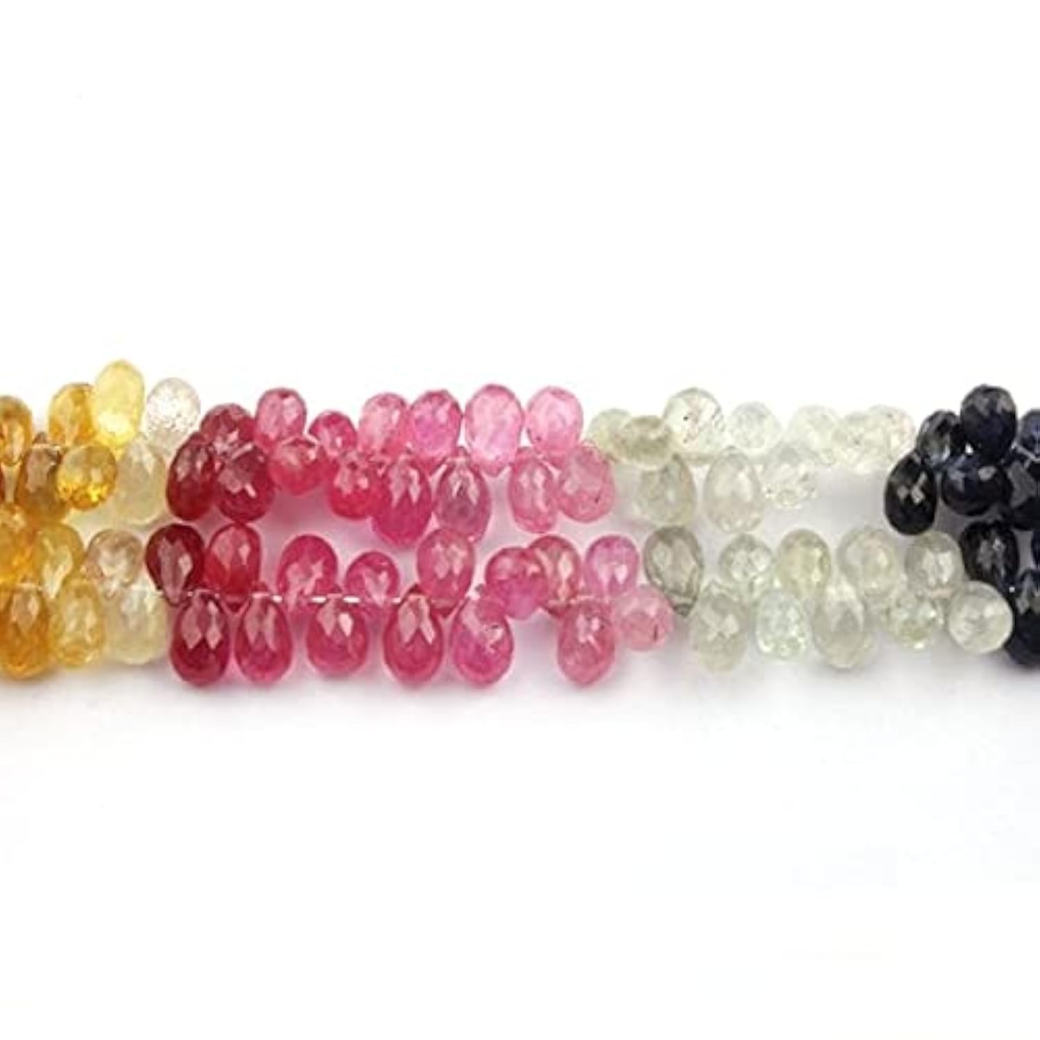 Multi Sapphire Drops perles saphir briolette pour réparer et sublimer vos colliers ternes
