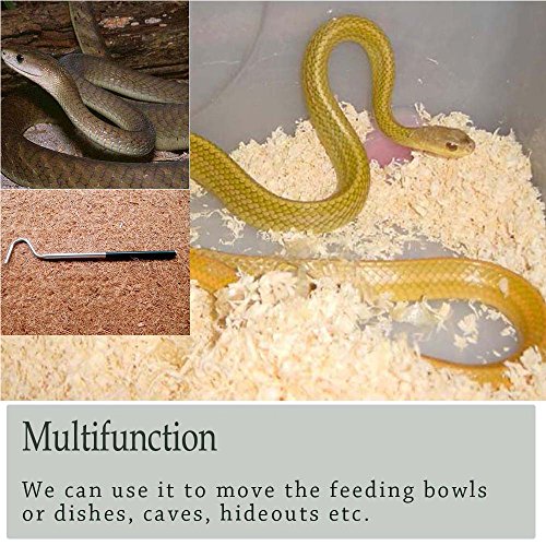 Ayamaya Collapsible Snake Hook Extend To 39.3 Inch, Telescoping Pocket Stainless Steel Snake Shaft Retractable Reptile Hook Soft Grip Field Hook For Catching Handling Grabber Separate Small Pet Snake #TOP7