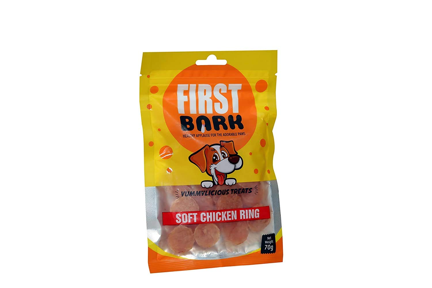 DOGSTAR First Bark Yummylicious Treats Soft Chicken Ring, Medium, 70 g (Pack of 3) (B08F49GJKJ) Amazon Price History, Amazon Price Tracker