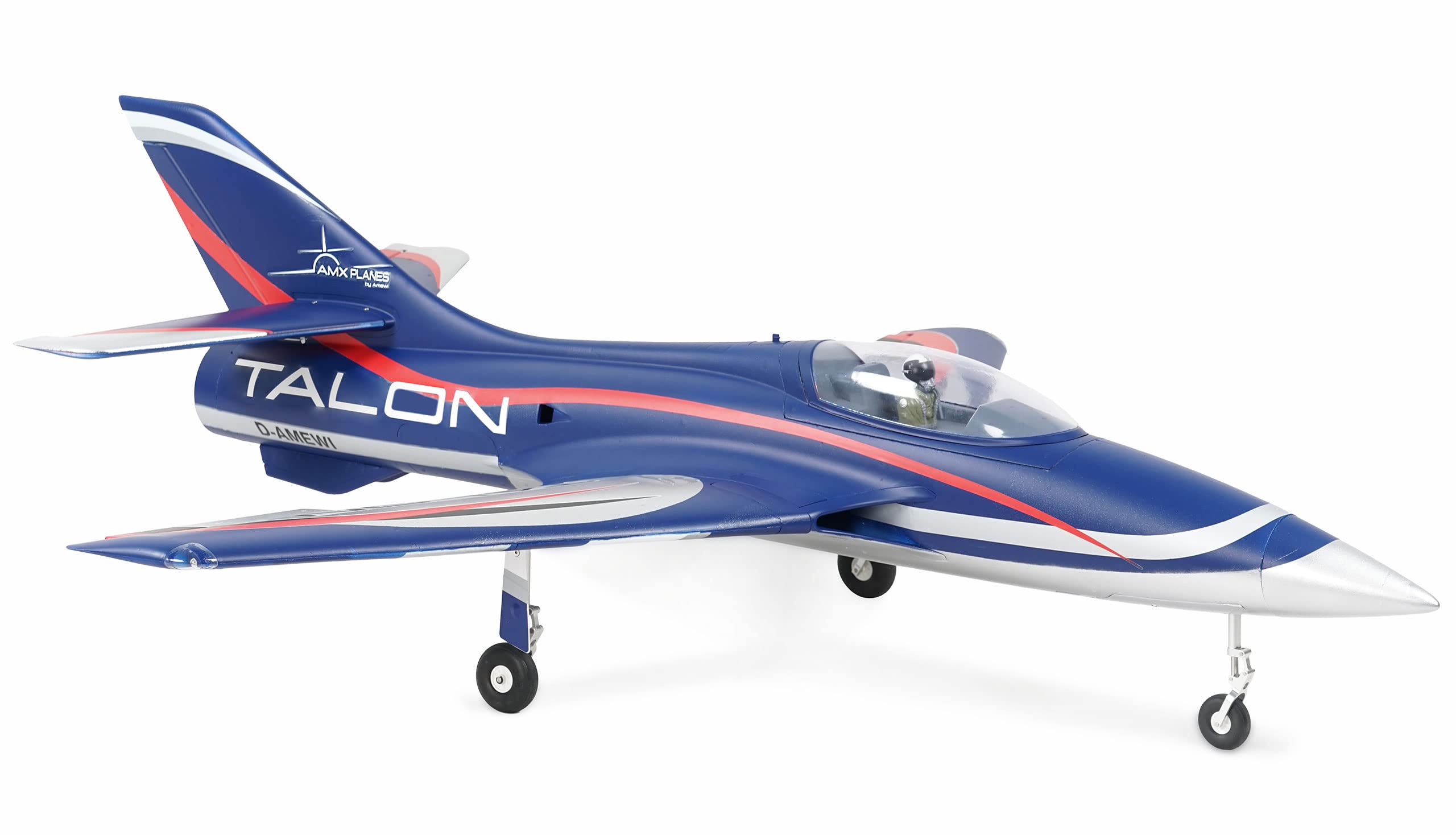 Amewi AMXPlanes Talon EDF Jet 1100mm 200 km/h EPO PNP blu RC telecomandato