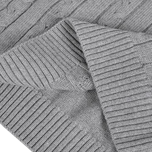 Image of Kid Nation Boys Sweater Cotton Quarter Zip Sweater Kids Cable Knit Pullover | Casual 1 /4 Zip Sweater for Child 3-14 Years (Previously Amazon Essentials)