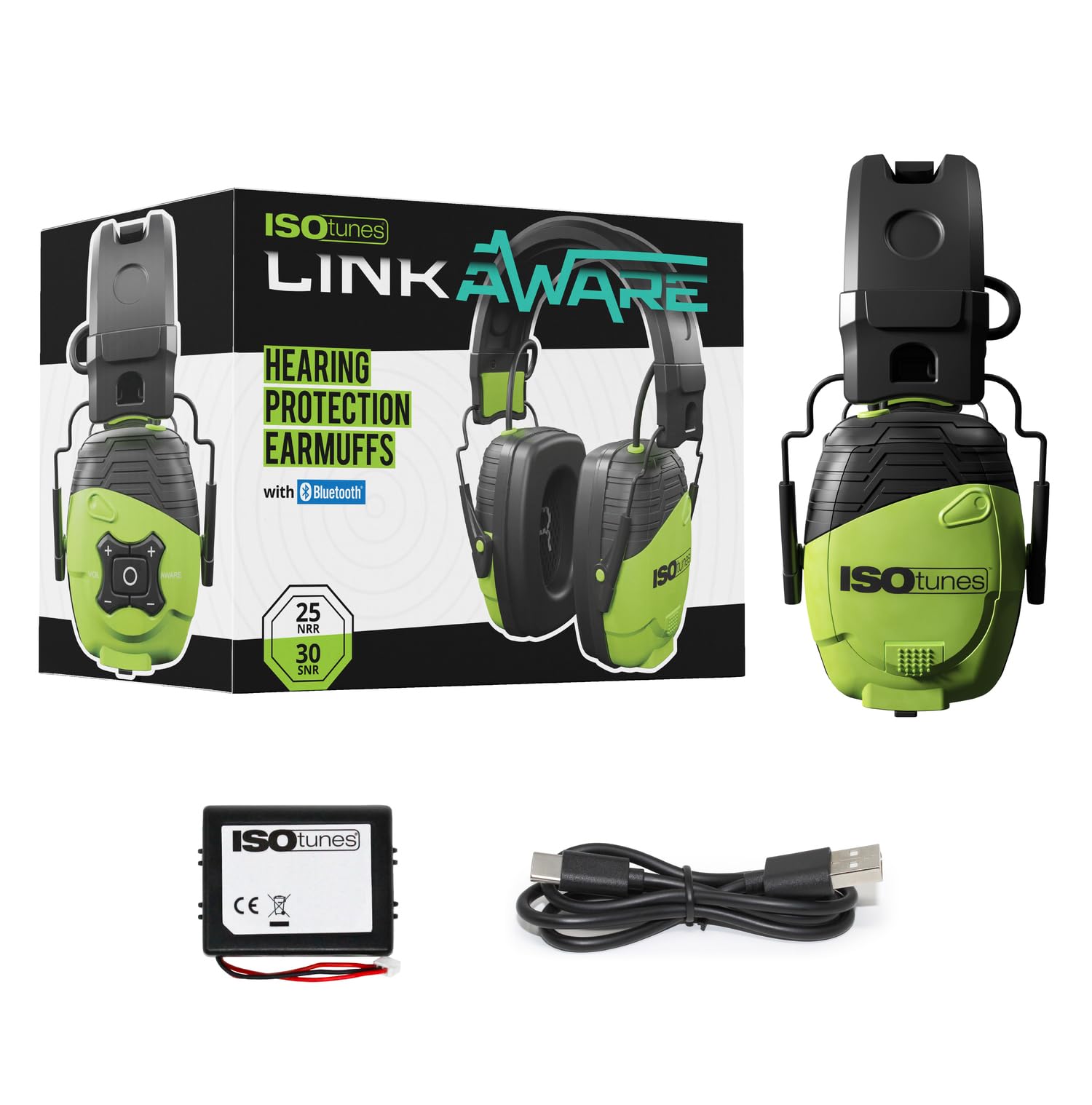 ISOtunes LINK Aware - Orejeras con Bluetooth EN352