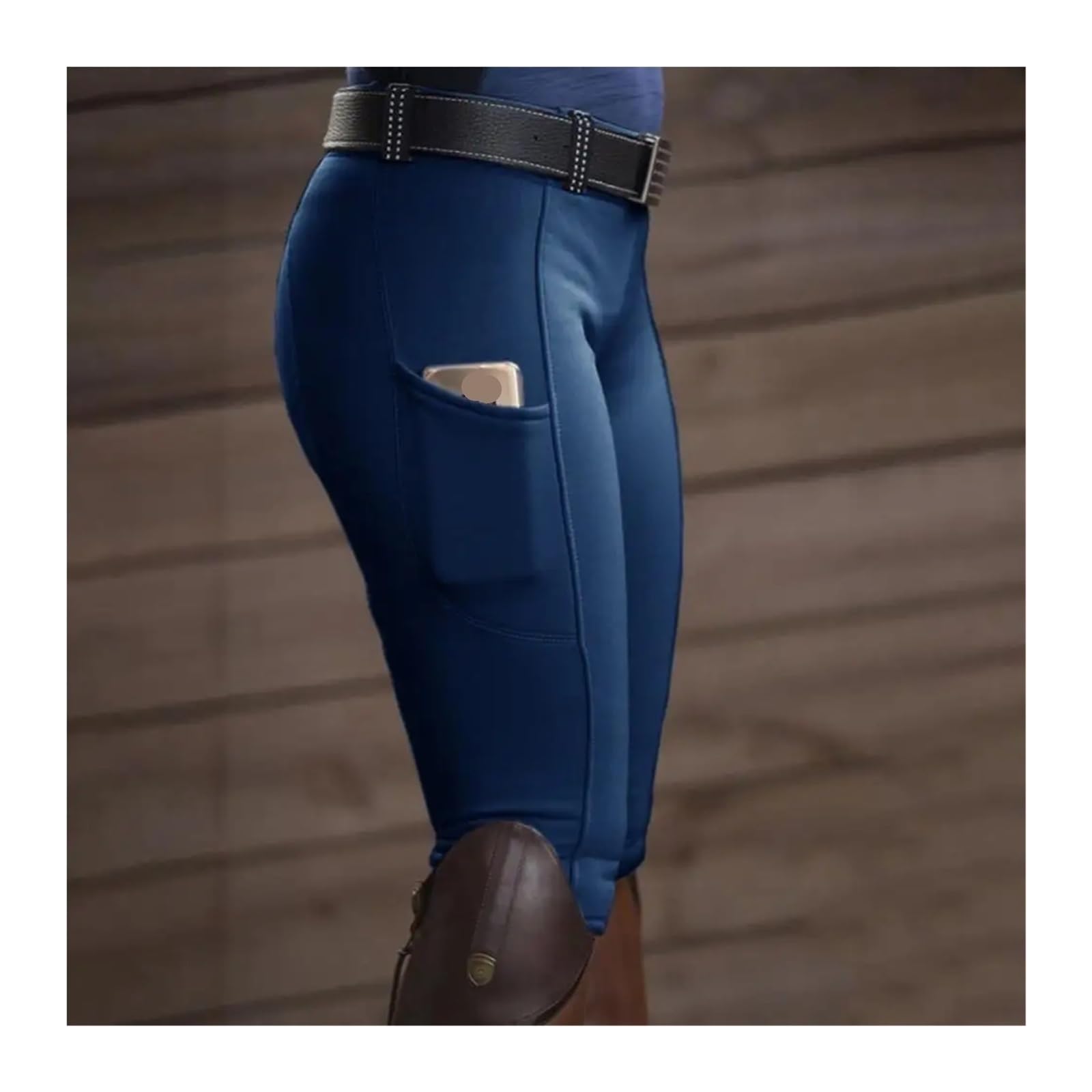 Mallas de equitación con Bolsillo y realce Cadera for Mujer, Pantalones, calzas ecuestres para Montar A Caballo Y Entrenar