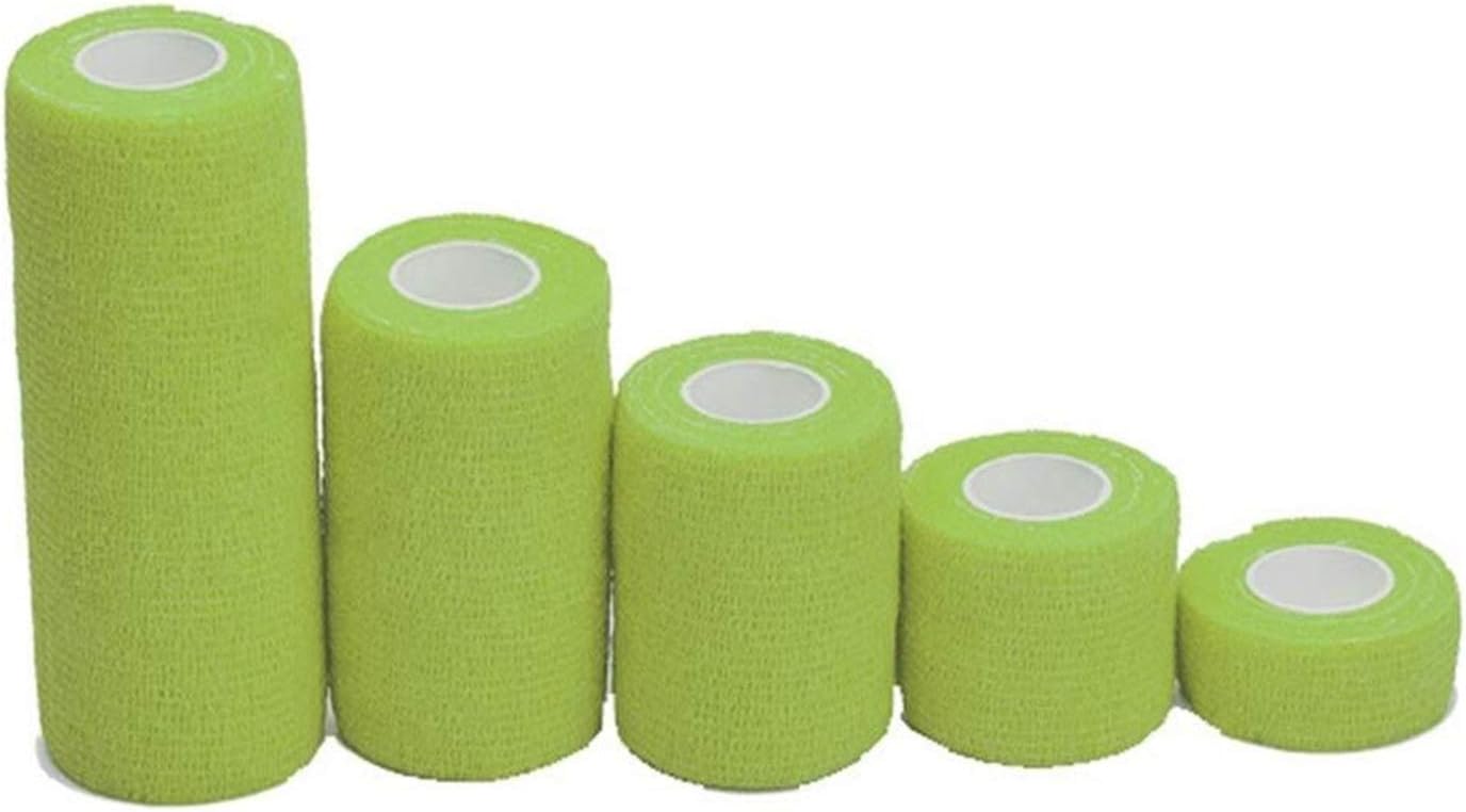 DUNRU Esparadrapo Deportivo 6 Paquetes de Vendas Autoadhesivas con Impermeable, Transpirable, elástico y Vendas Adhesivas Venda Elastica Adhesiva