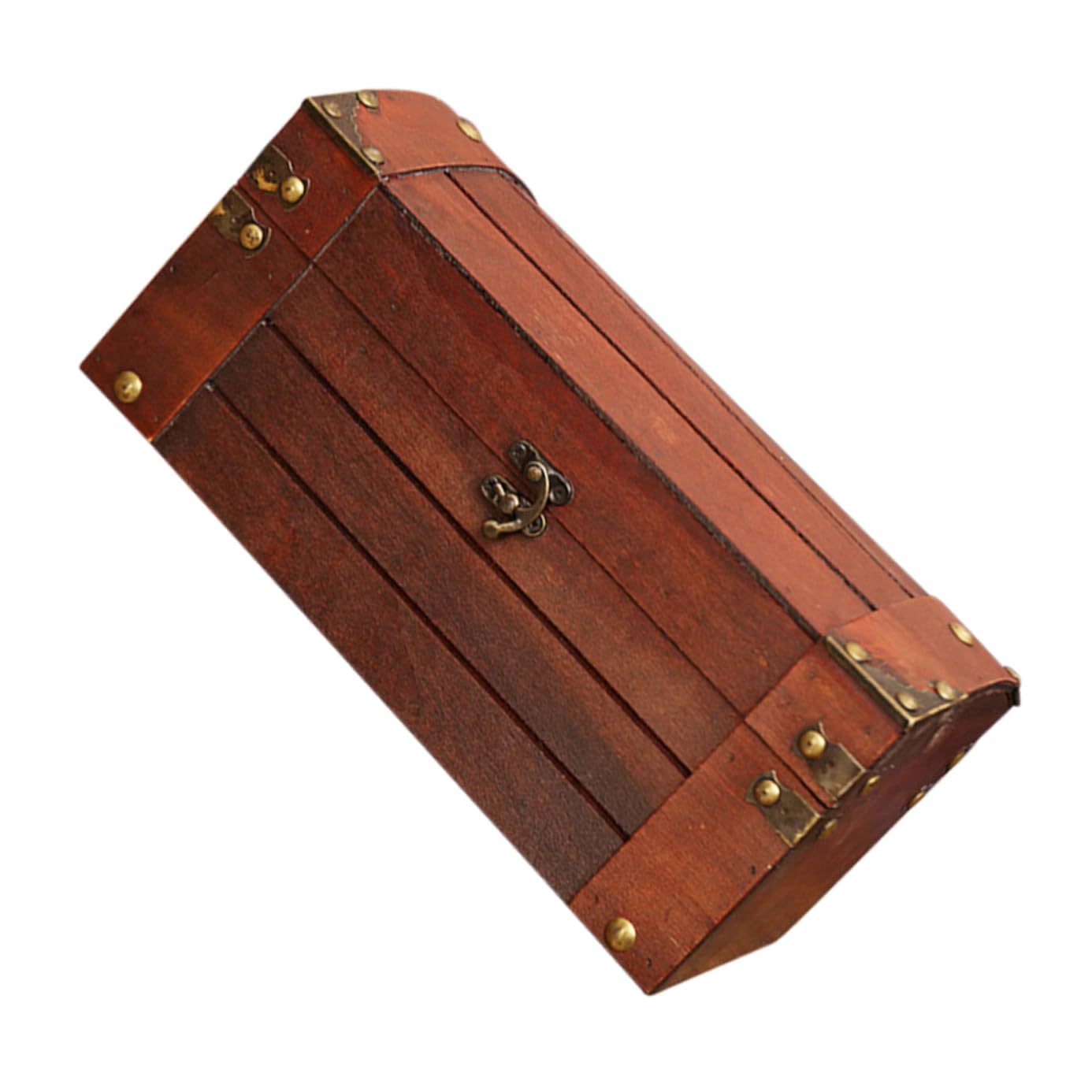 Supvox Vintage Aufbewahrungsbox mit Antikem Design Dekorative Schatzkiste und Schmuckaufbewahrung als Fotorequisite für Mädchen und Frauen