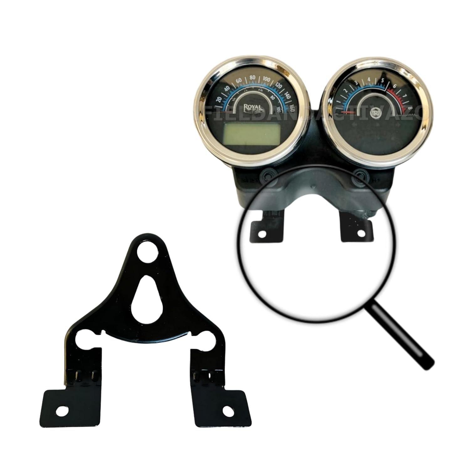 JustHobby Speedometer Mounting Clamp Bracket Plate for RE Thunderbird 350 & 500cc Models