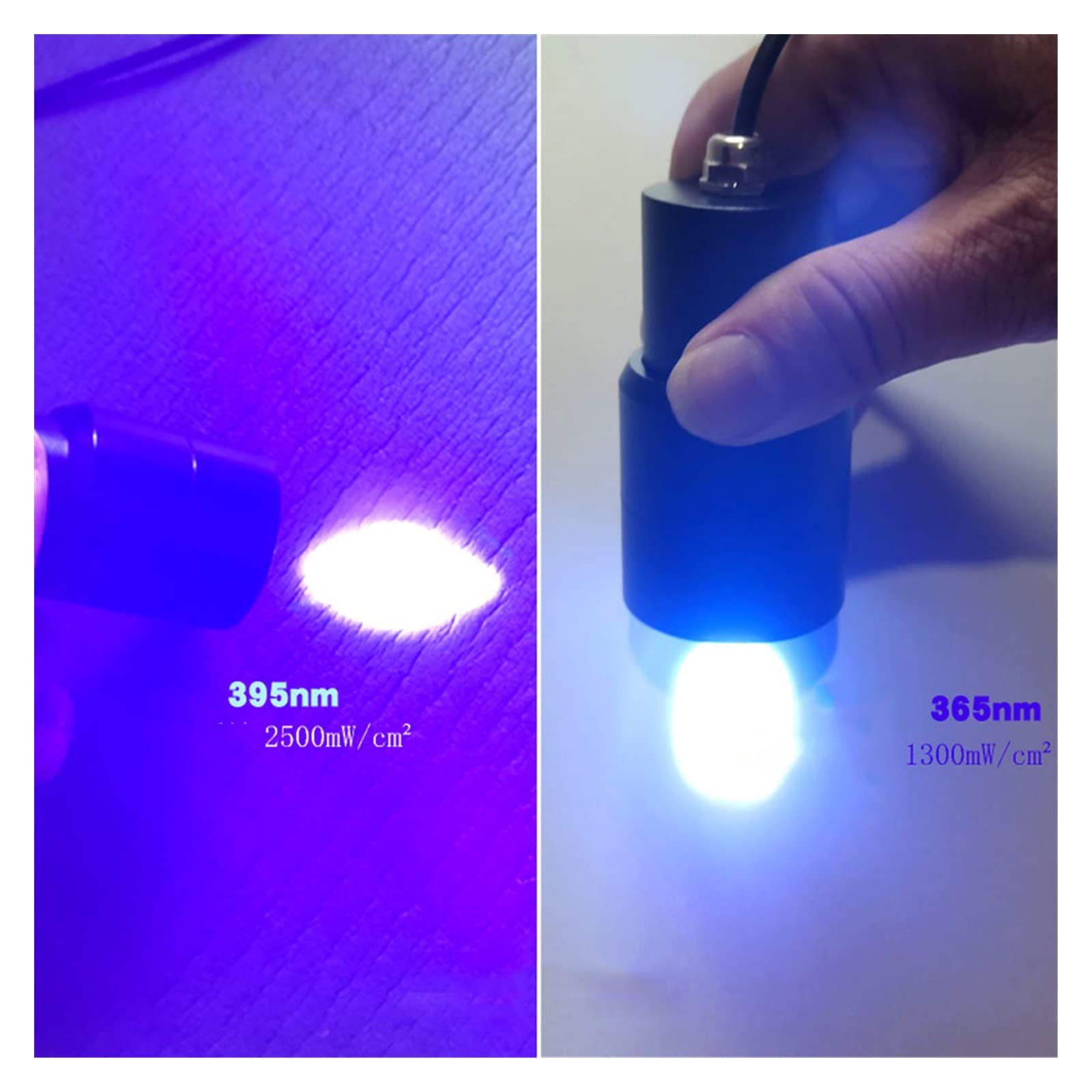 Lampa utwardzająca UV, Ręczna regulacja ostrości lampa utwardzająca koloid UV bezcieniowy klej zielony kropla oleju utwardzanie żywicy 395nm 365nm źródło światła(365nm)