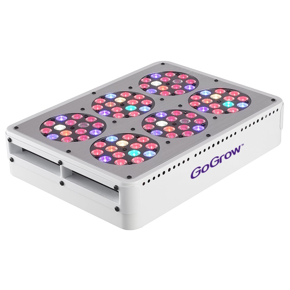 GoGrow V1 Master Grower LED Grow Lights 12 Bands Full Spectrum with UV and IR, CMH 315W Replacement