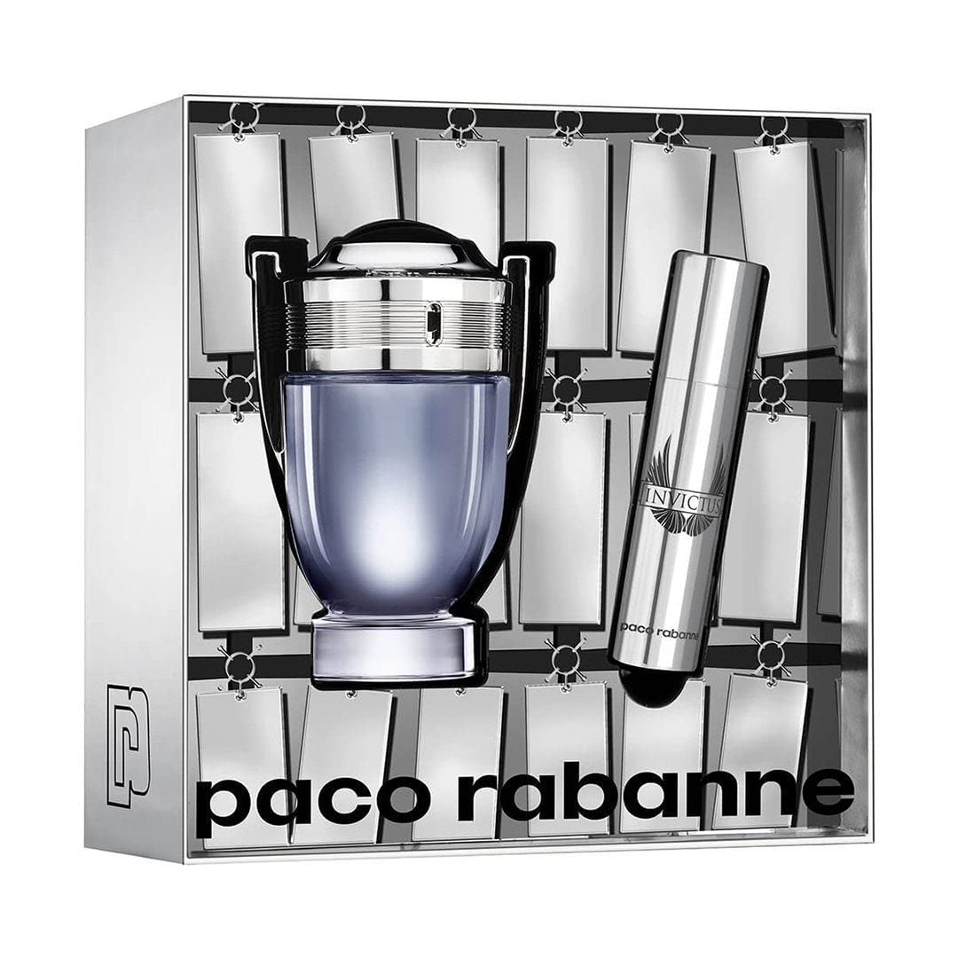 Paco Rabanne Invictus Edt 50ml + 10ml Travel Spray Set