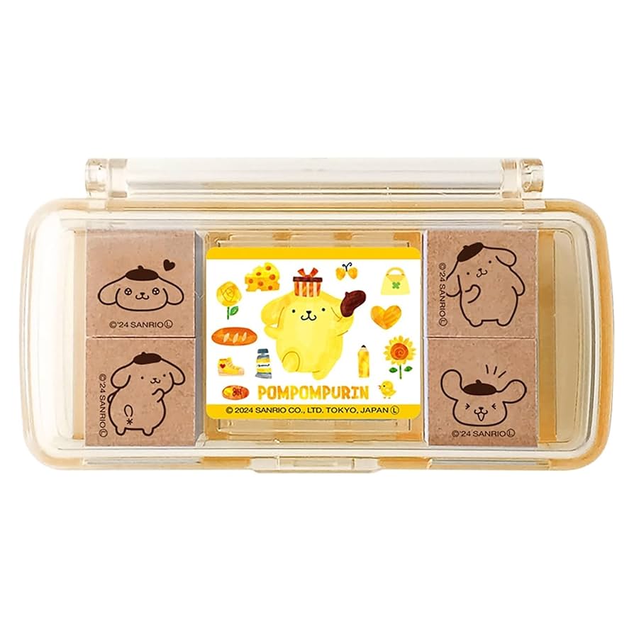 sanrio サンリオ EIKOH エイコー Pom Pom Purin レア Sanrio Pompompurin Decora Pop Mascot & Fluffy Bag Set 2023