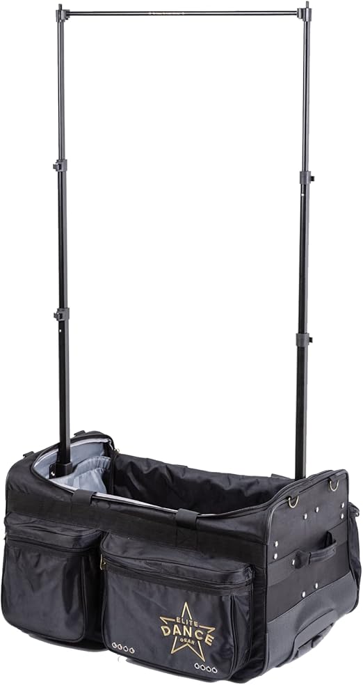 review Professional Garment Duffel Bag for Dancer, 28 Inch Dance Bag with Garment Rack and Wheels for Competition, Collapsible, Water Resistant Premium Exterior Polyester Fabric
