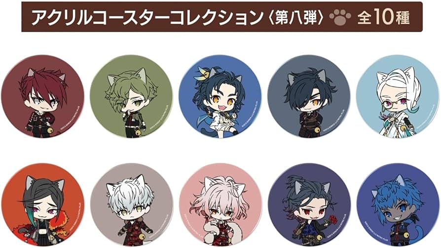 刀犬乱舞 アクリルコースターコレクション Amazon｜刀剣乱舞ONLINE 「刀剣乱舞 刀猫男士」 アクリルコースター