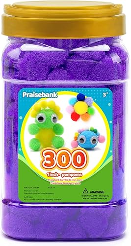 Vista 74 de Praisebank Pompones rojos, 90 unidades, 1.5 pulgadas, perfectos para artes y manualidades