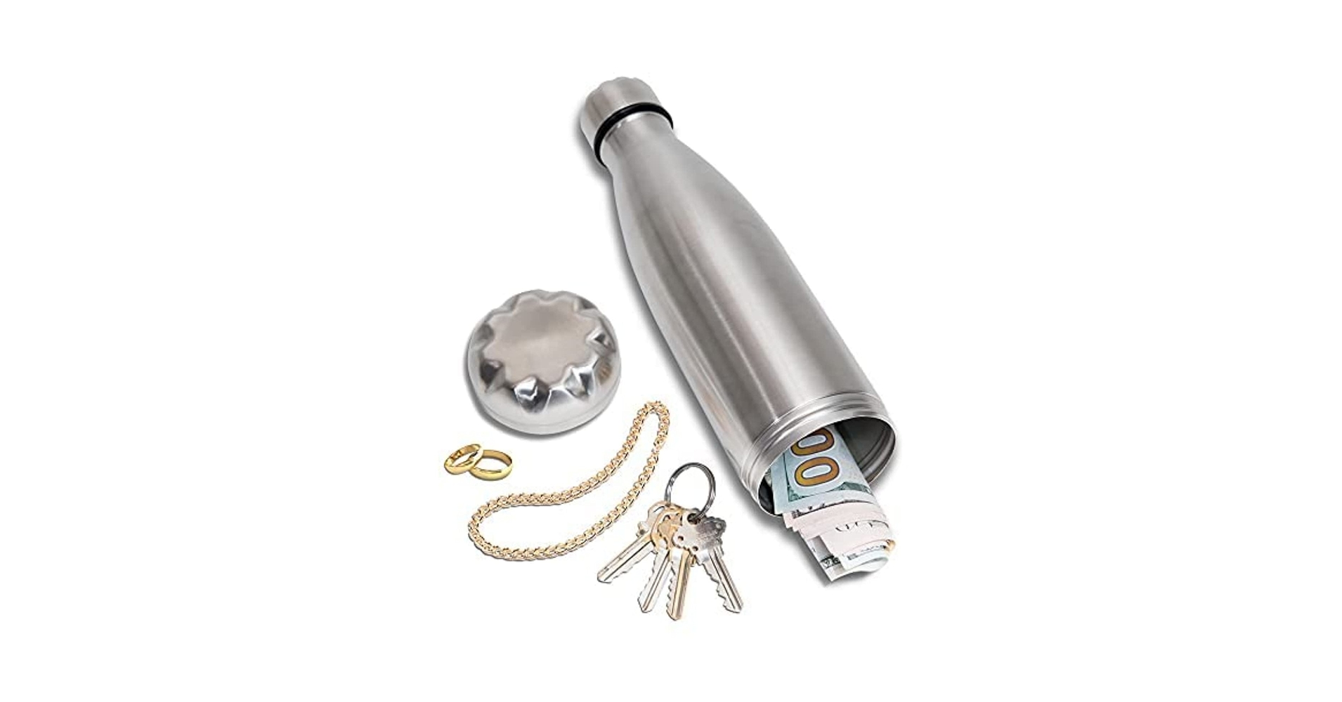 偽装ウォーターボトル 缶 金庫 現金用隠しスポットステンレススチールタンブラー Amazon.co.jp: 偽装ウォーターボトル 缶 金庫 現金用の隠し