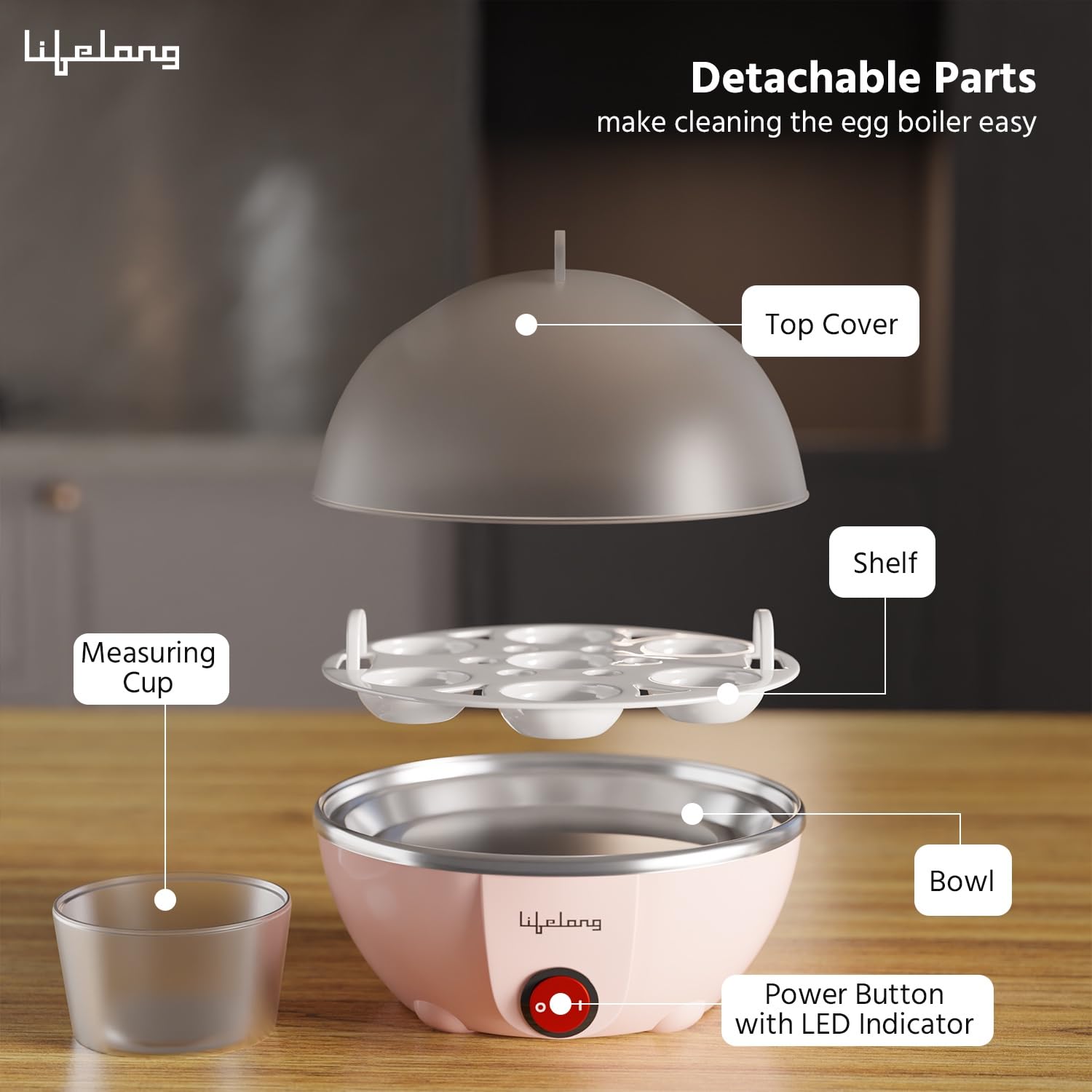 Lifelong Egg Boiler - Perfect Eggs in Minutes -4