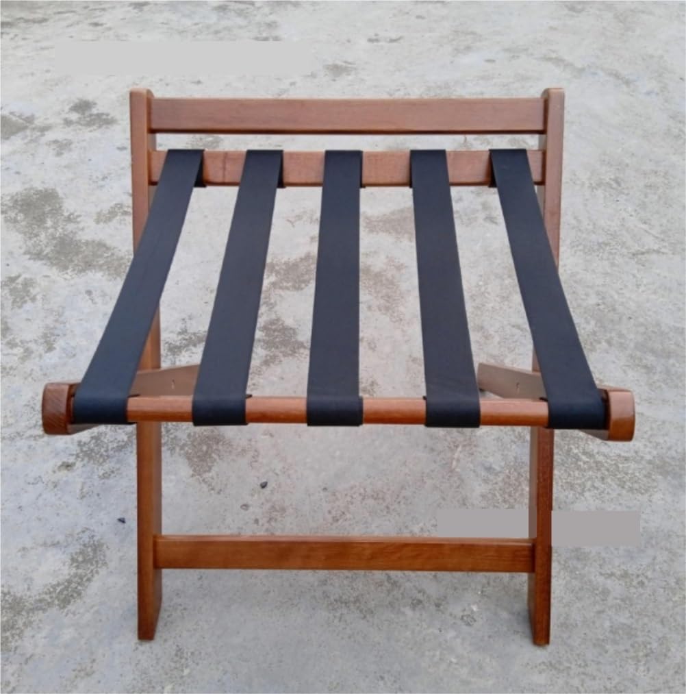 Portamaletas para Hotel,Portaequipajes Portaequipajes Trasero De Madera For Hotel, Estante Plegable Multifuncional, Maciza For Habitación Estante para el Hogar