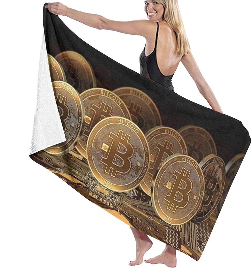 Amazon.co.jp: ビーチタオル マイクロファイバー 送受信 ビットコインサイズ サウナタオル 速乾性 吸水性 持ち運びに便利 砂防止 超軽量  トラベルタオル、ビーチタオル、バスタオル、ピクニックブランケットとして最適 : ホーム＆キッチン