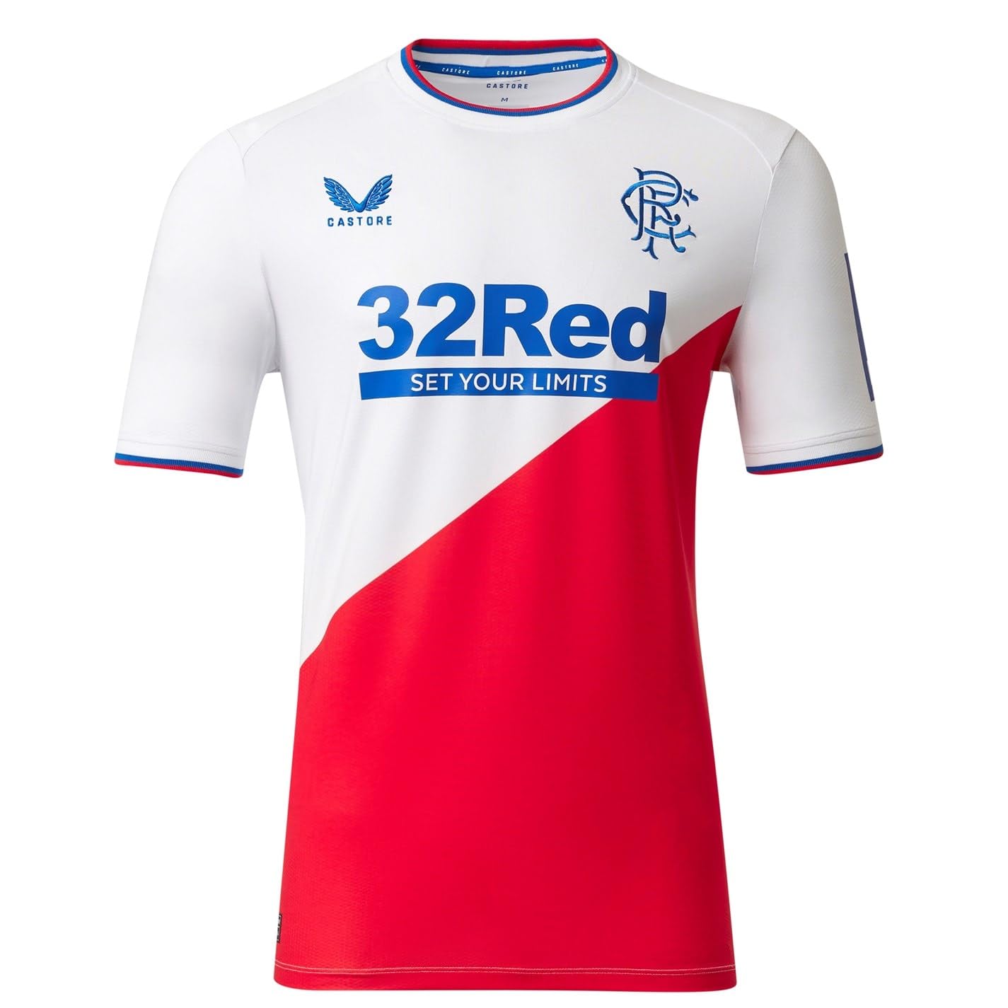 Castore Mens Rangers FC Away Shirt 2022 2023 White/red XL