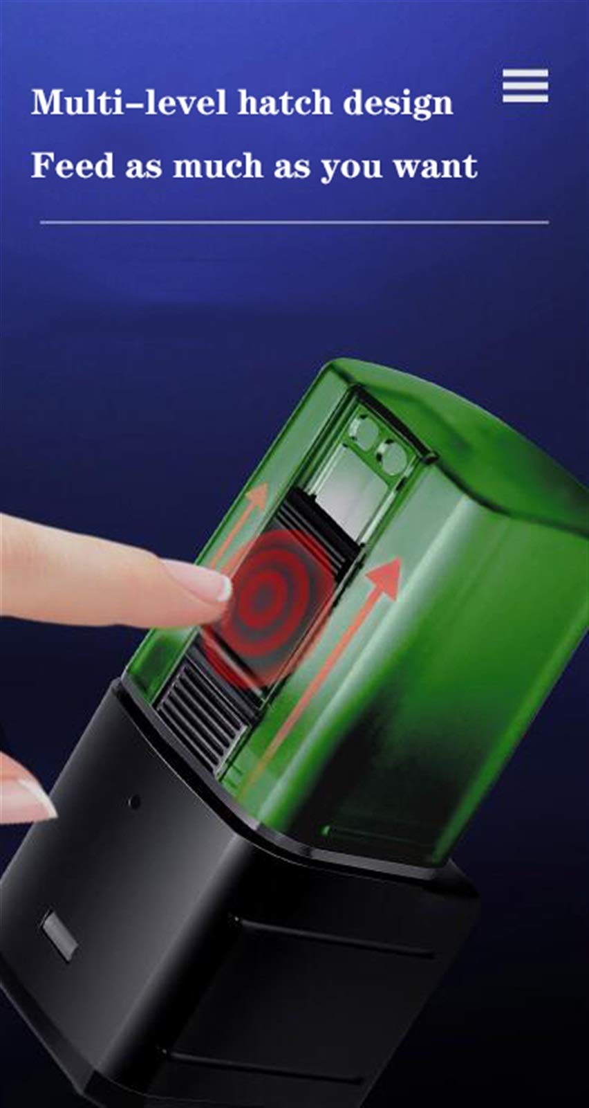 Distributori Automatici di Cibo for Crazy Water Grass Fish Tank Alimentatore Automatico Alimentatore for Piccoli Tempi Manufatto for l'alimentazione dei Pesci Alimentatore Automatico for Pesci