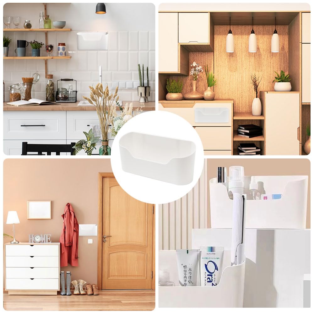 Auauraintt 2er Set Küchenschrank Organizer - Selbstklebende Aufbewahrungsboxen | Für Schrank & Bad