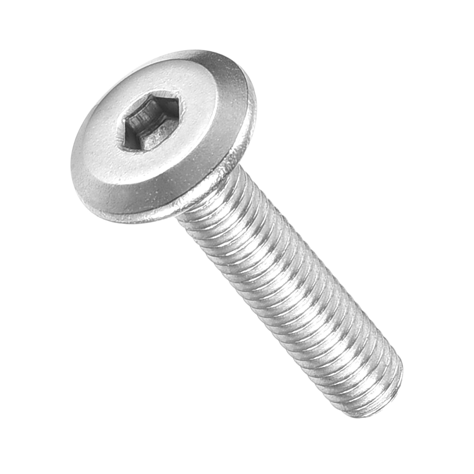 METALLIXITY Flat Head Hex Socket Cap Screws Bolts(M3-0.5x14) 100Pcs, 304 Stainless Steel Hex Socket Furniture Bolts Screws