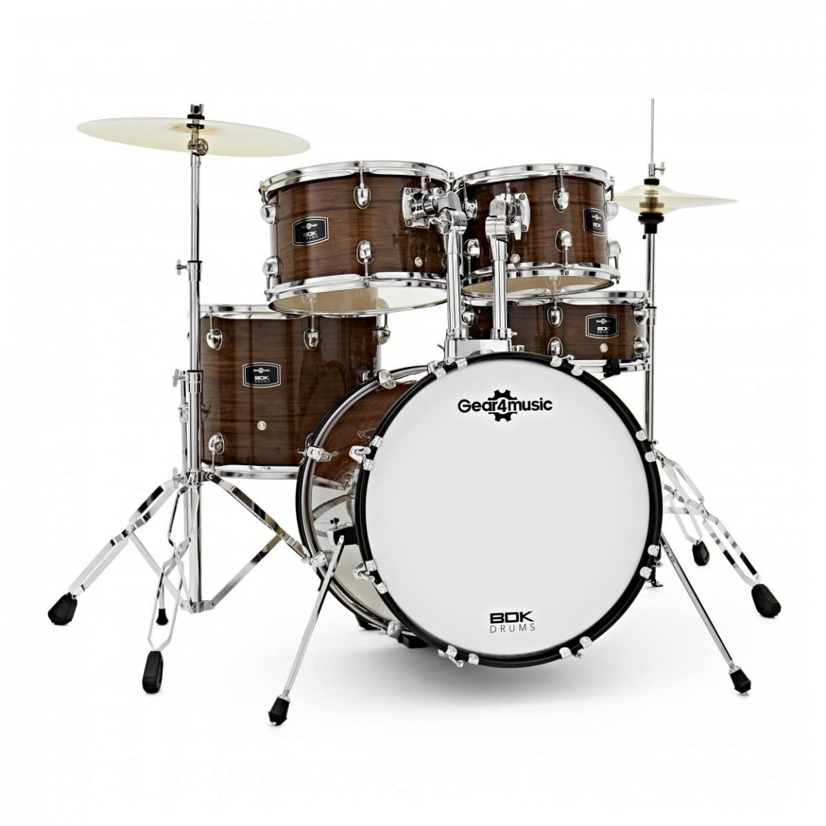 Kit de batería acústica Gear4music BDK18 Tamaño Jazz para adulto principiante
