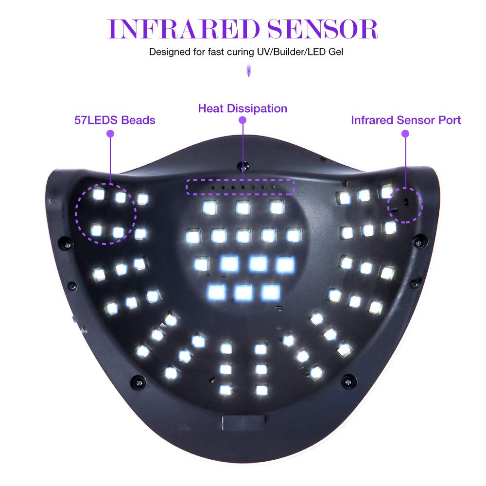 ZYC Lampada a LED per l'essiccatore per Unghie Professional Gel Polish LED Lampada per Unghie Portable per Manicure Lampada Lampada per Unghie per Salone