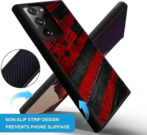 Miniatura 3 de DJSOK Funda compatible con Samsung Galaxy Note 20 Ultra, diseño con patrón de parachoques trasero, esquinas reforzadas antiarañazos, caver de TPU