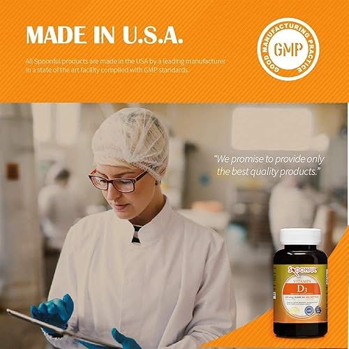 Miniatura 2 de Vitamina D3 con aceite de coco, 5000 UI125mcg, suministro de 1 año 365 cápsulas de cápsulas, salud ósea y apoyo al sistema inmunológico, fabricado