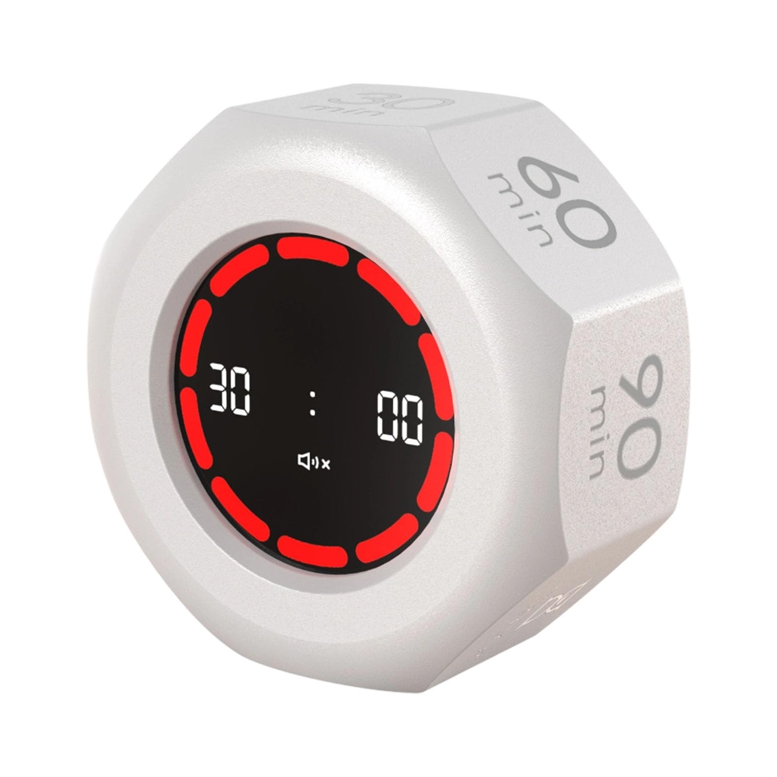 jiingekk Efficient Time Management Tool Gravities Sensors Visual Timer LCD Display Rechargeable for Classroom Kitchen Time Trackers Rotating Timer