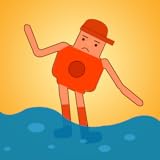 Unique rescue puzzle game Wobble Man! Rope Rescue - Tricky Fun Puzzles